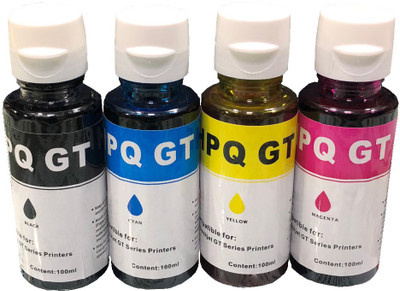 

UV Refill Ink For Use In HP InkJet GT5810 & GT5820 Printers BLACK 90 ML AND CYAN/MAGENTA/YELLOW 70 ML Multi Color Ink(Black, Cyan, Magenta, Yellow)