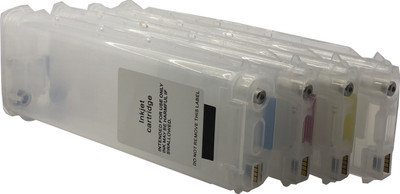 

UV HP10(280ML) C4844a/HP 11(130ML) C4836a/37a/38a REFILLABLE CARTRIDGE WITH AUTO RESET CHIP (ARC) FOR USE IN HP DESIGNJET 100/100 PLUS/110/110PLUS/BUSUNESS INJET1000/1100 Multi Color Ink(Black, Cyan, Magenta, Yellow)