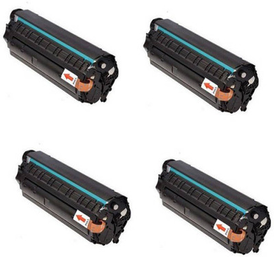 

FUTUREZONE 12A Compatible For HP 12A / Q2612A Toner Cartridge For HP LaserJet 1010, 1010w, 1012, 1015, 1018, 1020, 1022, 1022n, 1022nw, M1005 MFP, M1319f MFP, 3015, 3020, 3030, 3050, 3050z, 3052, 3055 - Set of 4 Single Color Toner(Black)
