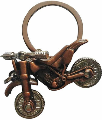 

MadSwag Bike Shape Yamha Moving Tyre Copper Key Chain