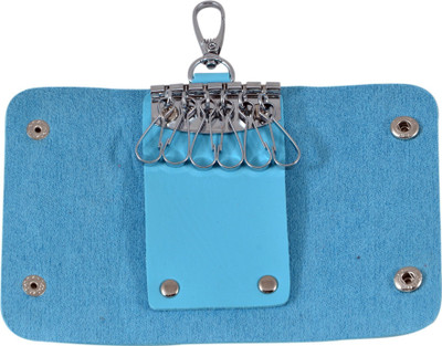 

Instabuyz Sky Blue Key Pouch / Wallet Key Chain Key Chain