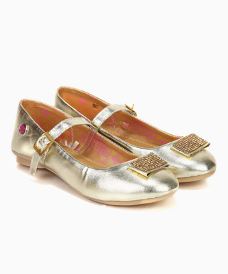 

Barbie Girls Slip on Ballerinas(Gold
