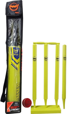 

Wasan Cricket Set/Kit Cricket Kit(Bat Size: 3 (For 8 Years Kids))