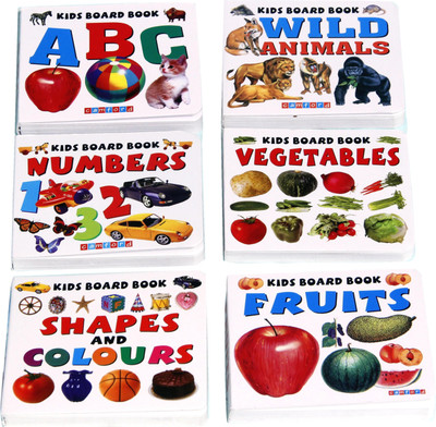 

Homeshopeez Mini Pocket Books - MP-Alphabets, Wild Animals, Numbers1-20, Vegetables, Shapes And Colours, Fruits(Multicolor)