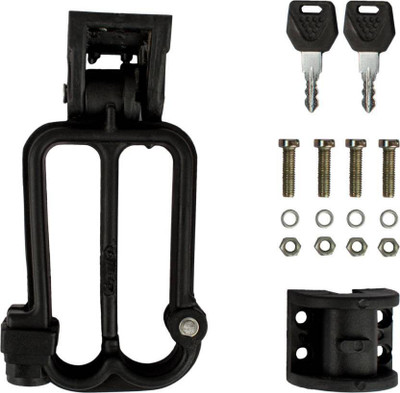 NEWGTBE W Shaped Helmet Key Lock(Black)