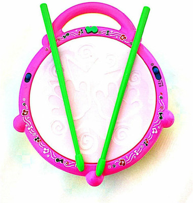 

See Inside Musical Drum With Flashing Lights and Two Sticks for Kids (Multicolor)(Multicolor)
