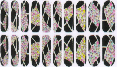

Lootkabazaar Adhesive Long Lasting Stickers For Women NAS008(Black)