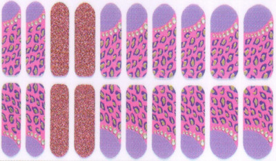 

Lootkabazaar Adhesive Long Lasting Stickers For Women NAS042(Pink::Purple)