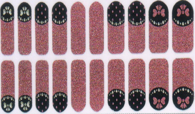 

Lootkabazaar Korean Made DIY Nail Art Self - Adhesive Long Lasting Stickers For Women NAS043(Brown)