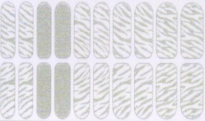 

Lootkabazaar Korean Made DIY Nail Art Self - Adhesive Long Lasting Stickers For Women NAS026(Silver)