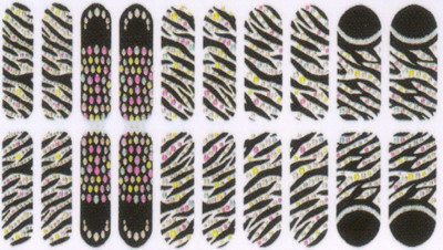 

Lootkabazaar Korean Made DIY Nail Art Self - Adhesive Long Lasting Stickers For Women NAS028(Black)