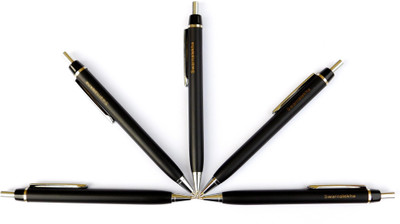

Swarnalekha HARDY 5 Pcs. With 4 Pcs. Extra Jotter Refill, Matte Black Metal Ball Pen(Pack of 5)