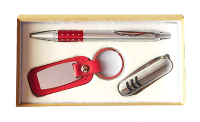 

Swarnalekha MULTI Metal Pen & 2 Pcs. EXTRA Refills, Ball Pen Gift Set