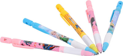 

SN toy zone Cartoon Pen pencil with Sharpner(Pack of 5) Pencil(Multicolor)