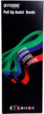 

Fitzeal Pull Up Resistance Band with CARRY BAG AND INCLUSIVE PHYSICAL WORKOUT GUIDE Resistance Tube(Red)
