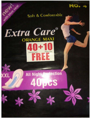 

Extra Care ORANE MAXI Sanitary Pad(Pack of 50)