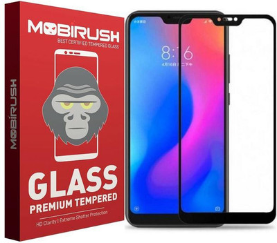 MOBIRUSH Edge To Edge Tempered Glass for Mi Redmi 6 pro(Pack of 1)