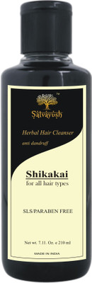 

Satvayush Herbal Anti-Dandruff Shampoo/Cleanser (SHIKAKAI- 210 ml ) - A Khadi Product(210 ml)