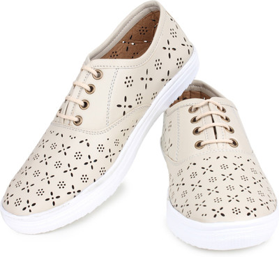 

Shoetopia Sneakers For Women(Beige, Cream