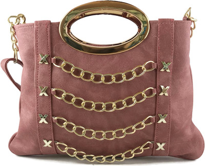 

Ferishta Women Evening/Party, Casual, Formal Pink Rexine Sling Bag