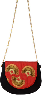 

Rezzy Women Evening/Party Red Velvet Sling Bag