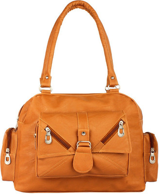 

RAINBOW ARTS Women Evening/Party, Casual Tan PU Hand-held Bag