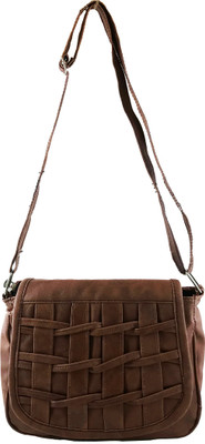 

Ferishta Women Evening/Party, Casual, Formal Brown Rexine Sling Bag