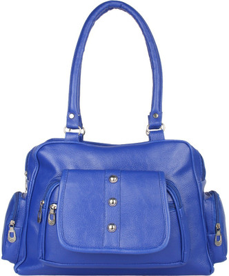 

RAINBOW ARTS Women Evening/Party, Casual Blue PU Hand-held Bag
