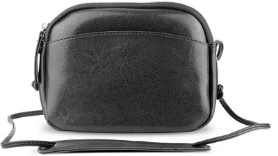 

OK99 Girls Formal Black Leatherette Sling Bag