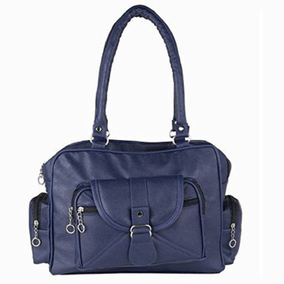 

RAINBOW ARTS Women Evening/Party, Casual Blue PU Hand-held Bag