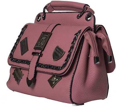 

REYU Girls Evening/Party, Casual Pink Synthetic Leather Sling Bag