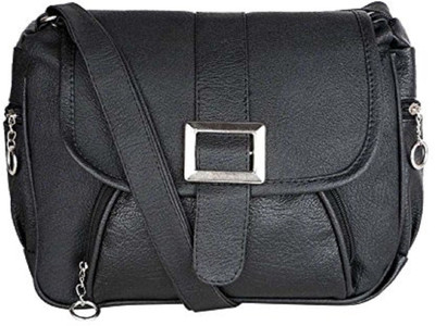 

Maxpro Girls Evening/Party, Casual, Formal Black Leatherette Sling Bag