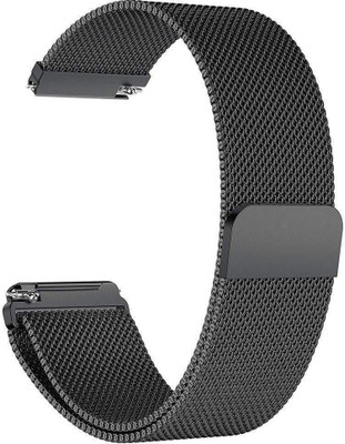 

CELLFATHER Magnetic Milanese loop Stainless Steel Strap For Fitbit Versa 23mm (Black) Smart Watch Strap(Black)