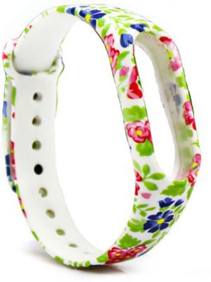 

CELLFATHER Colorful Replacement Band Strap Bracelet For Band Wood Flower Smart Watch Strap(Mullti Color)