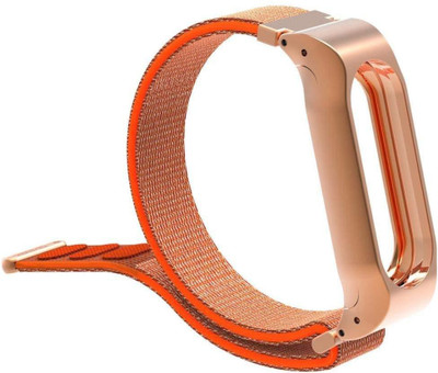 

CELLFATHER Nylon loop strap band for Xiaomi Mi Band 2 Spicy Orange Smart Watch Strap(Orange)