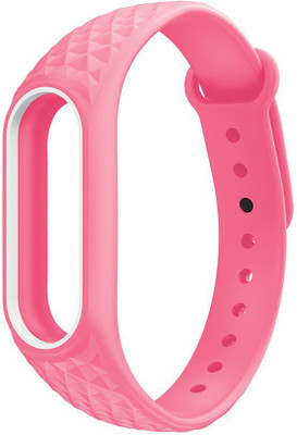 

CELLFATHER Premium Design Replacement Strap Accessories Bands Wrist Strap With Adjustable Buckle Pink White Smart Watch Strap(Pink)