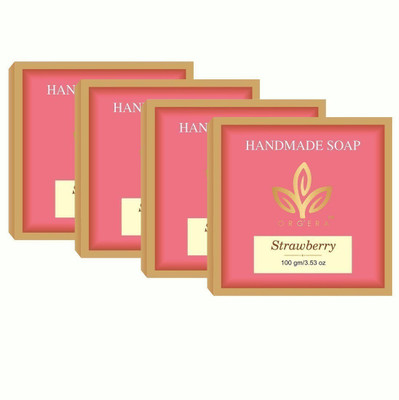 

Org'era handmade sugar soap strawberry(400 g, Pack of 4)