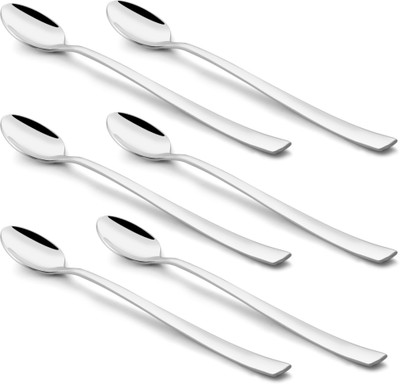 

Shapes Captain Stainless Steel Long Drink Spoon Set(Pack of 12)