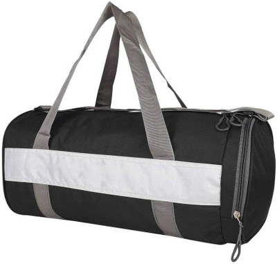 

GymWar Gym Bag With Shoe Compartment Sport Duffle Bag(Black, Kit Bag)