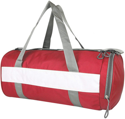 

GymWar Gym Bag With Shoe Compartment Sport Duffle Bag(Red, Kit Bag)