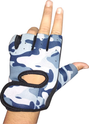 

DreamPalace India Gym Gloves Palm Support Weight Lifting Gym & Fitness Gloves (, Blue