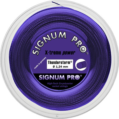 

Signum Pro Thunderstorm 1.30mm- 200m Reel 1.30 Tennis String - 200 m(Purple)