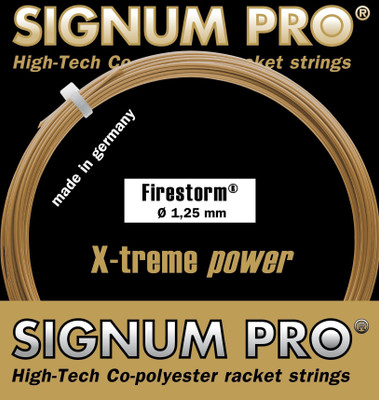 

Signum Pro Firestorm 1.30mm- 12m 1.30 Tennis String - 12 m(Gold)