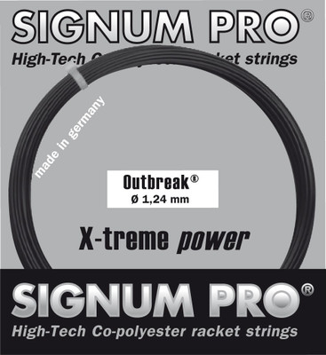 

Signum Pro Outbreak 1.30mm- 12m Reel 1.30 Tennis String - 12 m(Black)