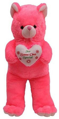 

Osjs Big Jumbo Pink 5 feet Teddy bear Soft toy with Heart for Love, Birthday , Valentineâs Gift (Pink) - 152 cm(Pink)