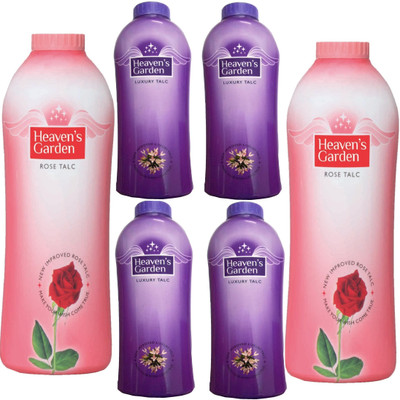 

HEAVEN'S GARDEN ROSE TALC 300 GM+LUXURY TALC 100 GM(300 g)