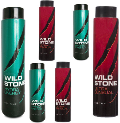 

Wild Stone ULTRA SENSUAL DEO TALC 300 GM+HYDRA ENERGY DEO TALC 300 GM+HYDRA ENERGY DEO TALC 100 GM+ULTRA SENSUAL DEO TALC 100 GM(300 g)