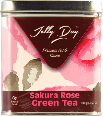 

Jolly Day SAKURA ROSE GREEN TEA Rose Green Tea(100 g, Box)