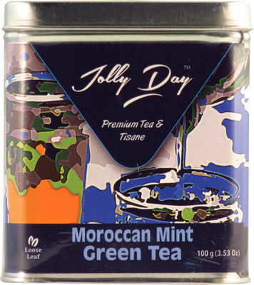 

Jolly Day MOROCCAN MIN GREEN TEA Peppermint, Mint Green Tea(100 g, Box)