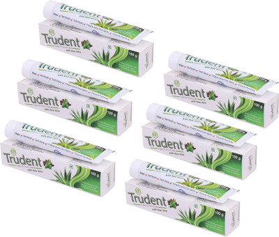 

TCM Trudent Complete Tooth Care With Aloe Vera Toothpaste(100 g, Pack of 6)